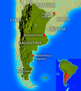 mapa de Argentina